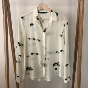 Zara elephant blouse